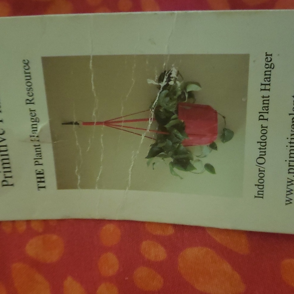 Primitive plant hanger Black NWT